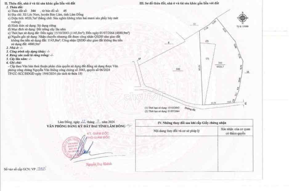 Bán đất làm Homstay ở Lộc Nam, Bảo Lâm, Lâm Đồng