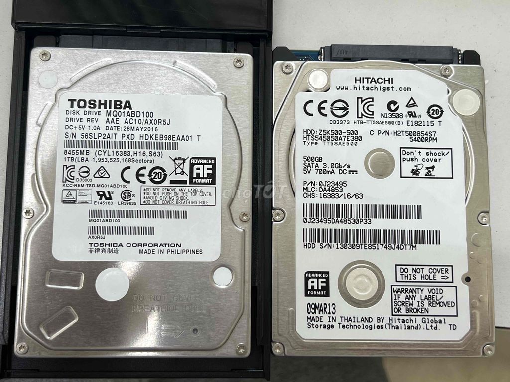 Ổ cứng Toshiba 1TB Hitachi 500GB. Mua bán Linh kiện (RAM, Card...) tại Thành phố Thanh Hóa Thanh Hóa được đăng bởi Nguyễn Bá Tân hình 1