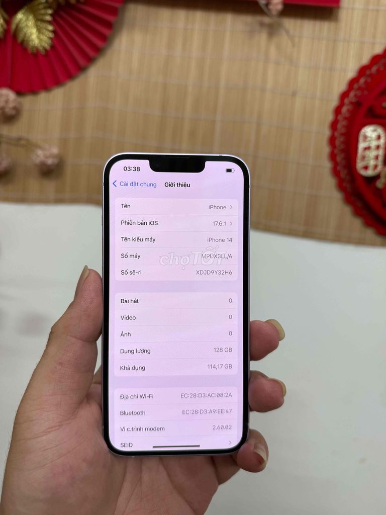 Apple iPhone 14 128GB Tím nhạt. Mua bán Điện thoại tại Quận Đống Đa Hà Nội được đăng bởi CHUNG Mobile hình 1