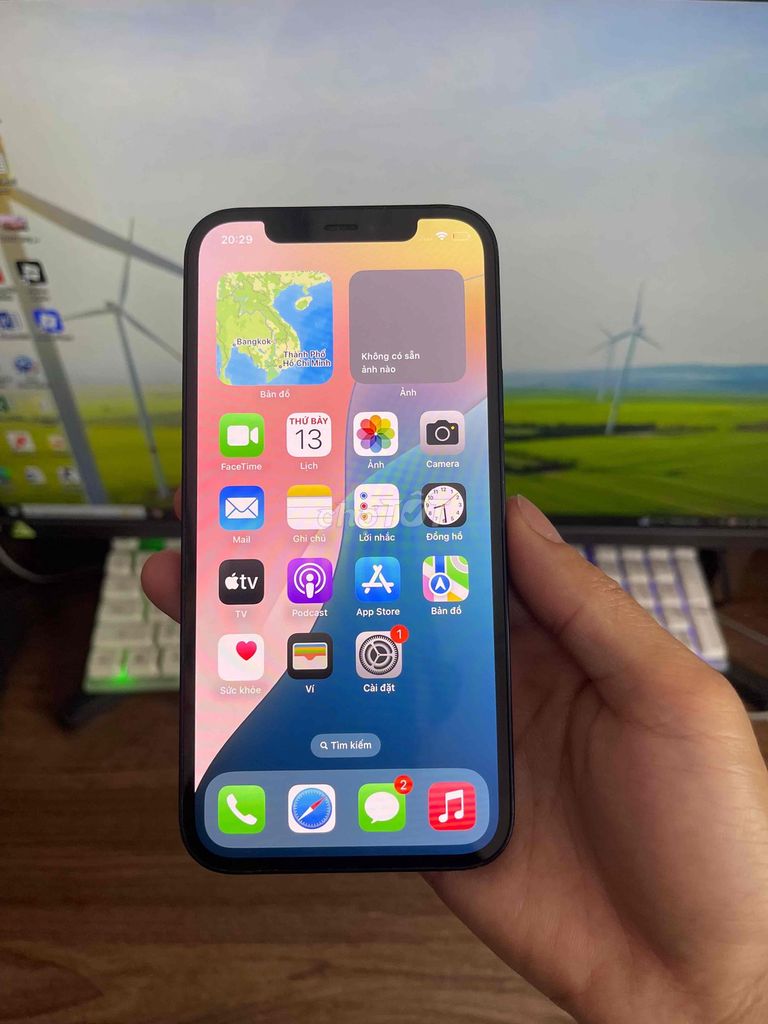 iPhone 12 Lock có sẵn Sim ghép, Zin nguyên bản. Mua bán Điện thoại tại Quận Lê Chân Hải Phòng được đăng bởi Huy Tưởng Mobile hình 1