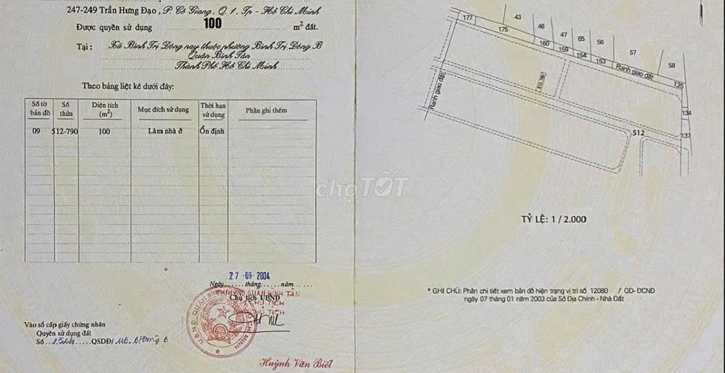 bán đất tại Đường Số 27, Phường Bình Trị Đông B, Q Bình Tân,
