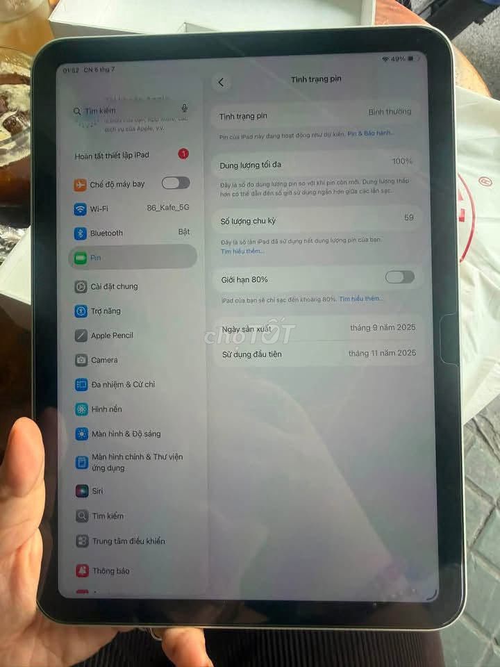 Apple iPad Gen 11 128GB Bạc 99%. Mua bán Máy tính bảng tại Quận 5 Tp Hồ Chí Minh được đăng bởi Hội Đồ Điện Tử hình 1