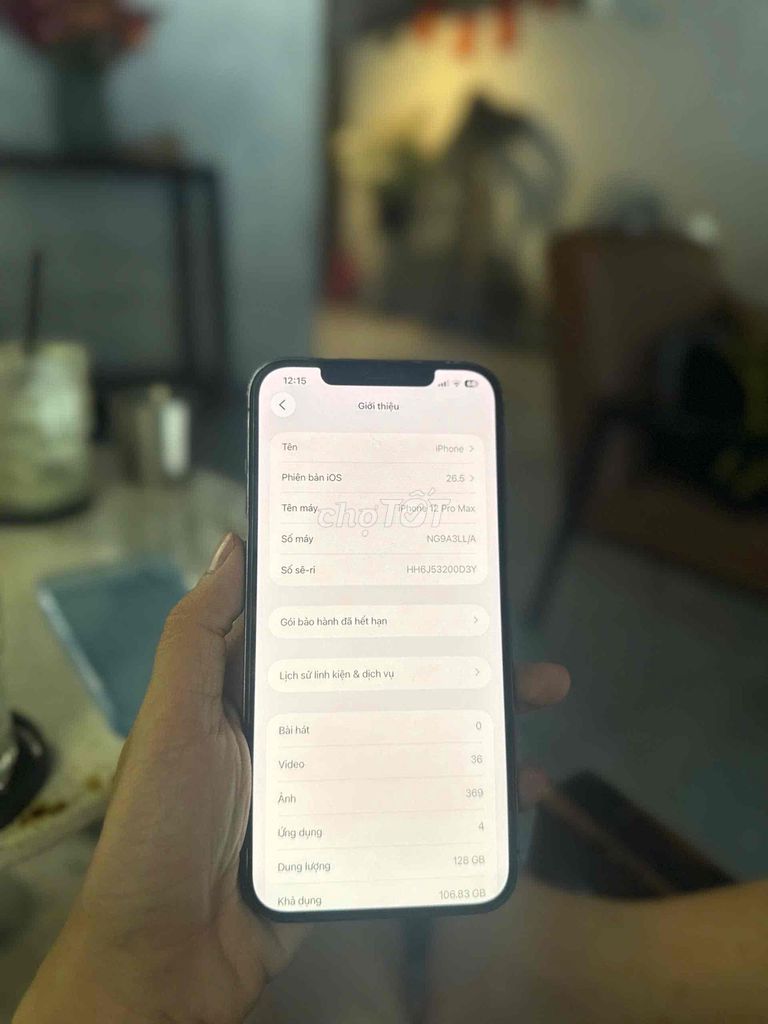 Apple iPhone 12 Pro Max 128GB Xám Đã thay màn, pin. Mua bán Điện thoại tại Huyện Tháp Mười Đồng Tháp được đăng bởi Phan Văn Đẹp hình 1