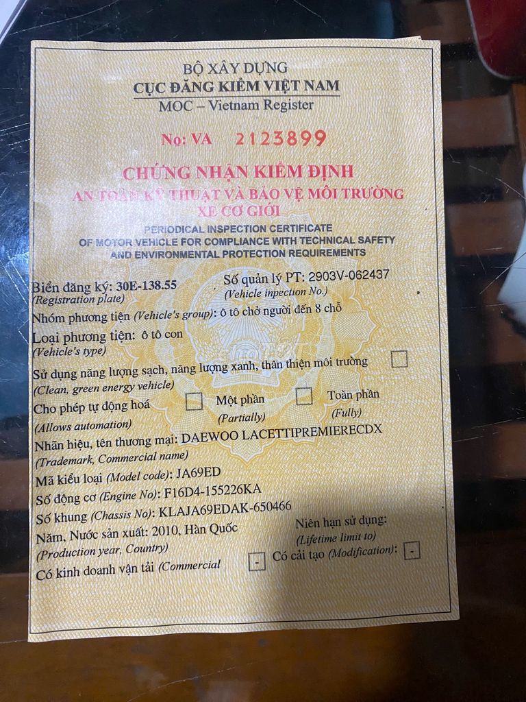 Lacetty CDX 2010  - 170000 km. Mua bán Ô tô tại Quận Cầu Giấy Hà Nội được đăng bởi Mùa Thu hình 6