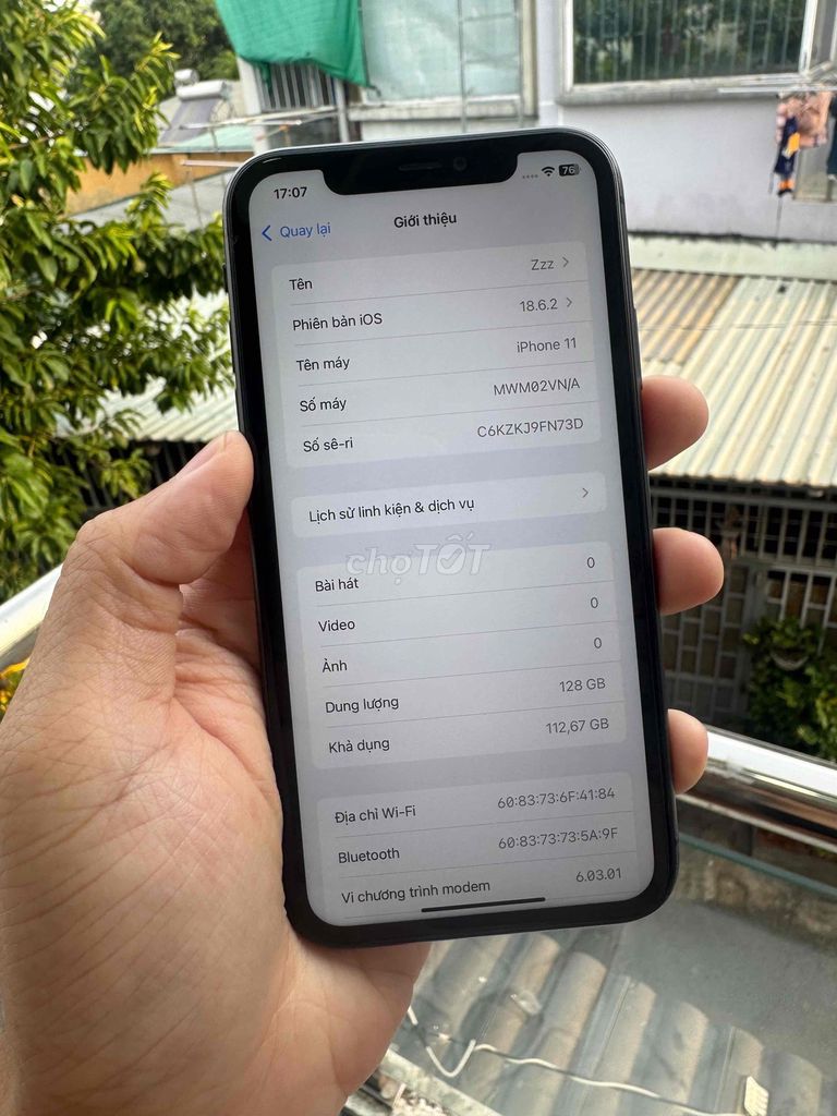 iPhone 11 128GB Đen zin full không sim. Mua bán Điện thoại tại Thành phố Thủ Đức Tp Hồ Chí Minh được đăng bởi DK Store hình 1
