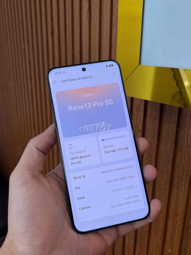 Oppo Reno 13 Pro 5G 512GB Xám. Mua bán Điện thoại tại Quận 12 Tp Hồ Chí Minh được đăng bởi OkShop hình 1