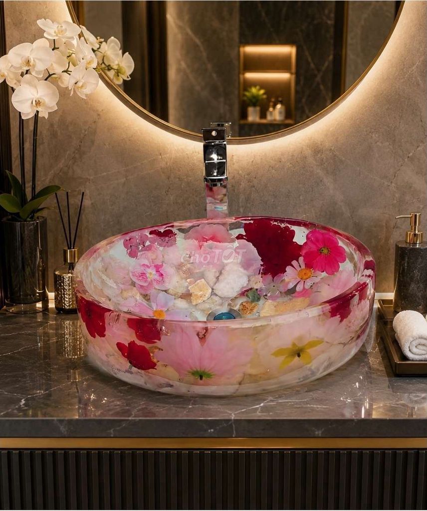 Chậu rửa lavabo Thủ công Đa màu Trên 10kg. Mua bán Thiết bị vệ sinh, nhà tắm tại Huyện Hóc Môn Tp Hồ Chí Minh được đăng bởi Vĩnh Thọ hình 1