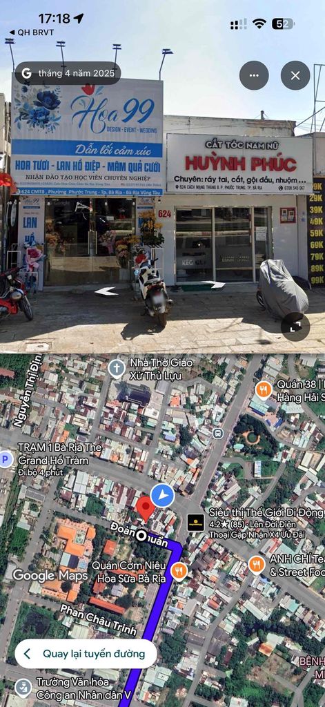 Nhà đất cách mạng tháng 8, phước Trung