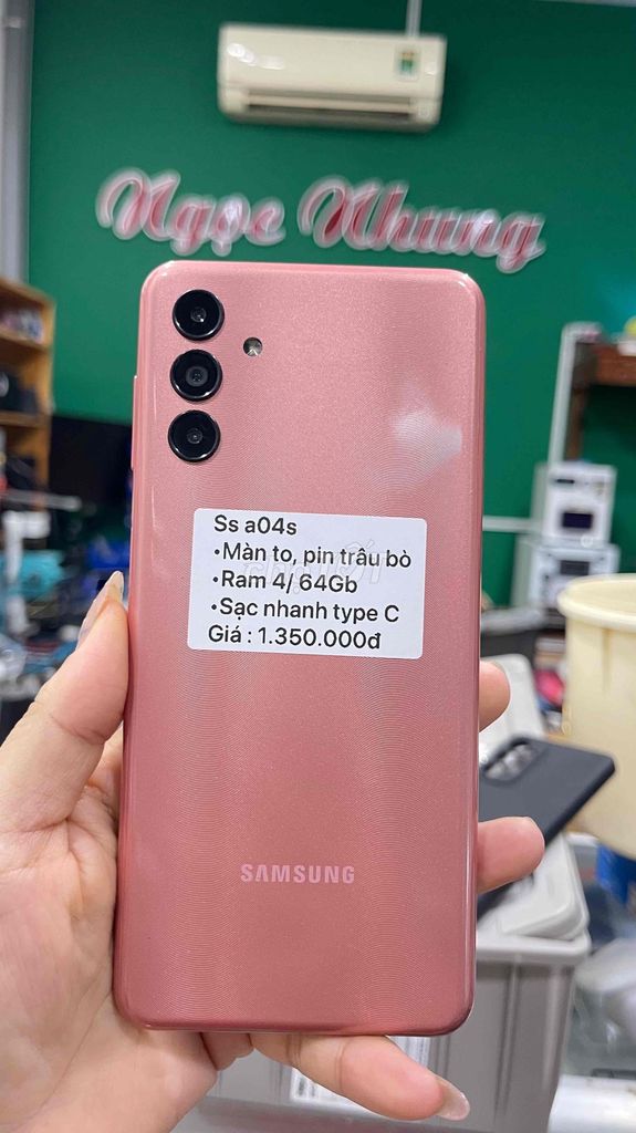 Samsung A04S 64GB Hồng. Mua bán Điện thoại tại Thành phố Bến Tre Bến Tre được đăng bởi Điện thoại Bến Tre giá rẻ hình 1