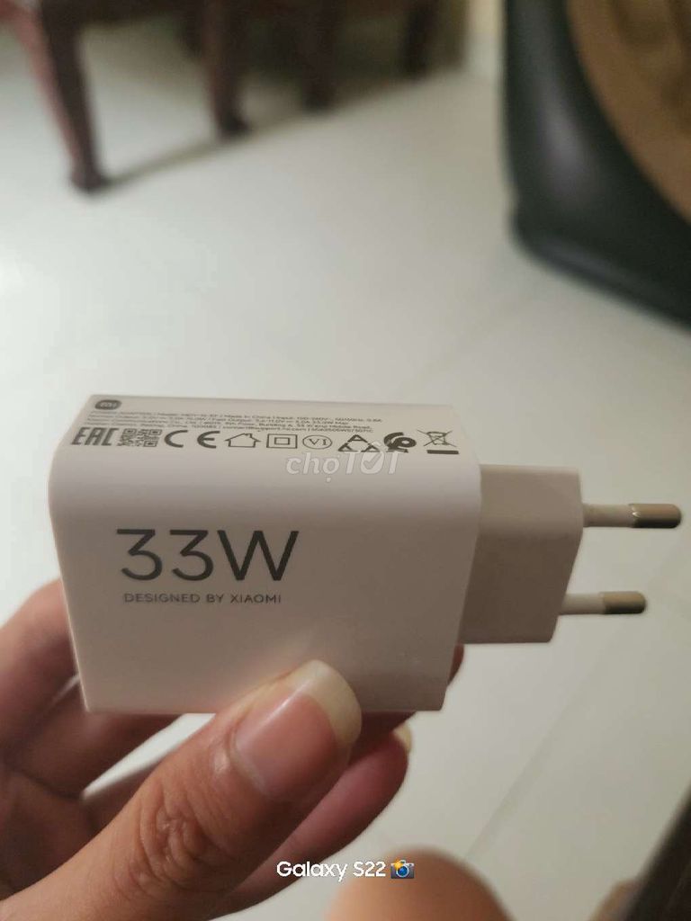 Củ sạc Xiaomi 33W Trắng. Mua bán Phụ kiện (Màn hình, Chuột...) tại Huyện Chương Mỹ Hà Nội được đăng bởi Bảo Ngọc hình 1
