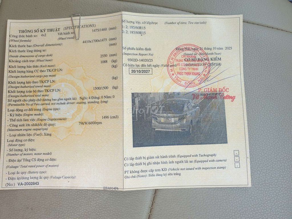 Toyota Vios 2018 Số tự động. Mua bán Ô tô tại Huyện Chơn Thành Bình Phước được đăng bởi Nguyển Ước hình 15