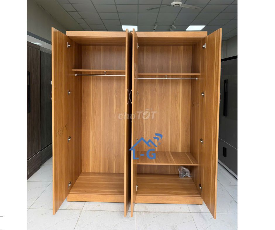 tủ quần áo gỗ mdf/ tủ gỗ/ tủ quần áo/tủ gỗ/tủ mdf. Mua bán Tủ, kệ gia đình tại Quận 6 Tp Hồ Chí Minh được đăng bởi NỘI THẤT LÂM GIA PHÁT  hình 1