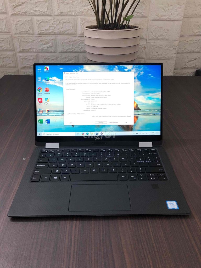 Dell XPS 9365 i7 gen8 ram 16g cảm ứng xoay 360