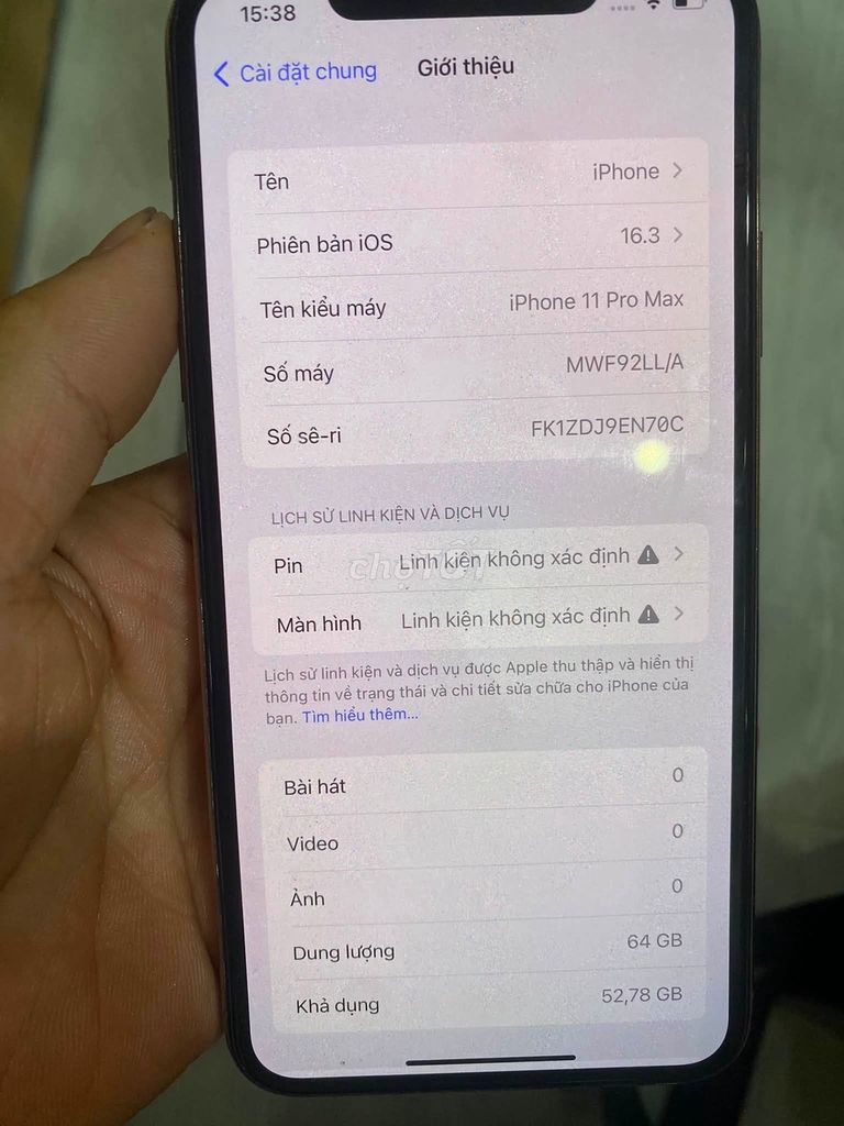 Apple iPhone 11 Pro Max 64GB Vàng Đã qua sử dụng. Mua bán Điện thoại tại Thành phố Thủ Đức Tp Hồ Chí Minh được đăng bởi Hội Đồ Điện Tử hình 1