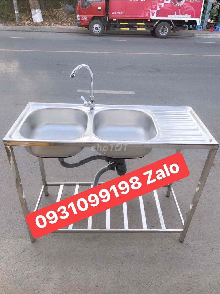 Bồn rửa chén Inox 2 ngăn 105cm. Dịch vụ nhà cửa khác tại Quận Cái Răng Cần Thơ được đăng bởi INOX Gia Dụng  hình 1