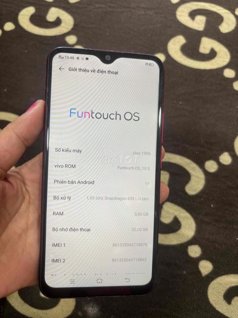 Vivo Y11 32GB Đỏ. Mua bán Điện thoại tại Quận Bình Tân Tp Hồ Chí Minh được đăng bởi Đường Minh hình 1