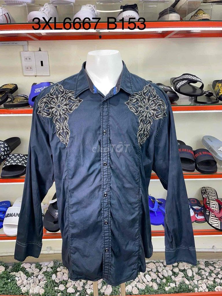 Áo sơ mi Road nam xanh navy vải mềm mại 3XL. Mua bán Quần áo tại Huyện An Minh Kiên Giang được đăng bởi Lâm thiên đường hàng hiệu hình 1