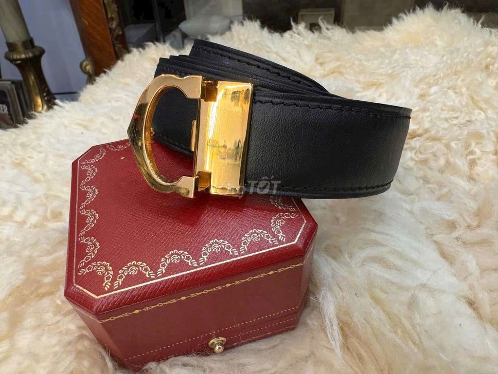 Belf Cartier Paris vintage authentic bản 3cm. Dài