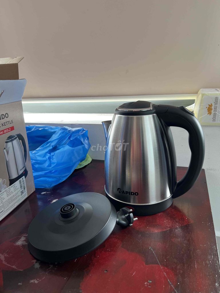 Bình siêu tốc Rapido RK-1815-2 Inox 1.8L Bạc. Mua bán Bếp, lò, đồ điện nhà bếp tại Thành phố Phú Quốc Kiên Giang được đăng bởi Chuẩn Bùi hình 1