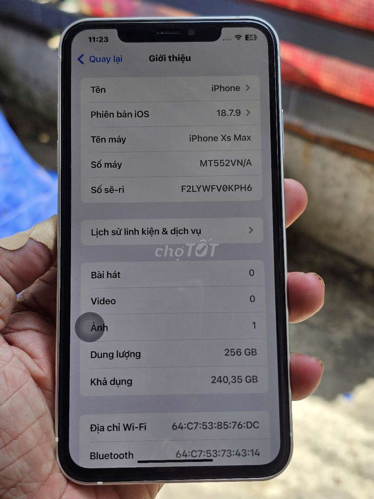 iPhone Xs Max 256GB độ 17prm giá rẻ . Mua bán Điện thoại tại Quận 8 Tp Hồ Chí Minh được đăng bởi Thiên Hòa mobile  hình 1