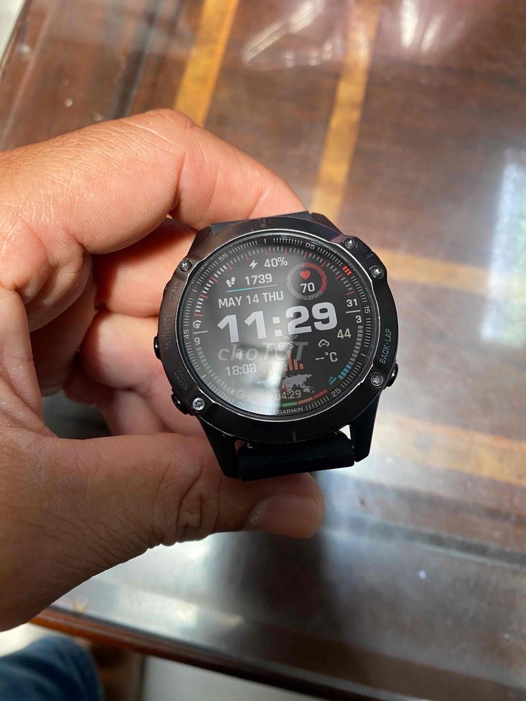Garmin Fenix 6 Sapphire Đen 47mm. Mua bán Thiết bị đeo thông minh tại Quận Tân Bình Tp Hồ Chí Minh được đăng bởi Thuận mua vừa bán  hình 1