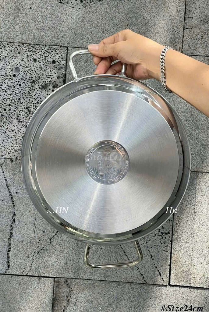 Nồi Five Star Inox 24cm 3 đáy. Mua bán Dụng cụ nhà bếp tại Quận 12 Tp Hồ Chí Minh được đăng bởi Ruby Land hình 1