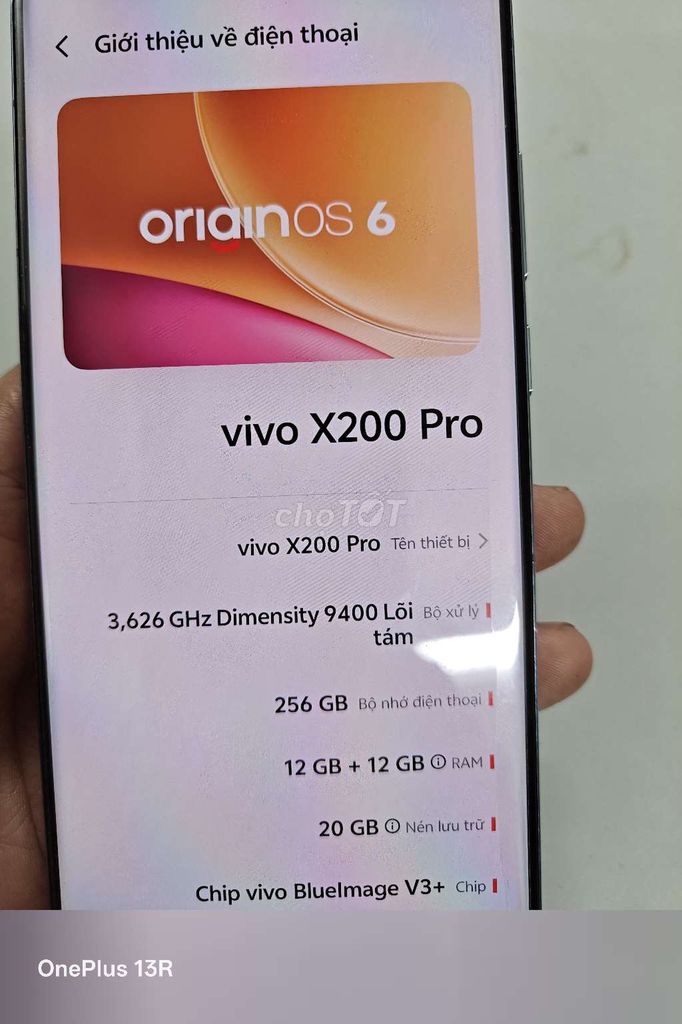 Vivo X200 Pro 256GB Xanh. Mua bán Điện thoại tại Quận Thanh Xuân Hà Nội được đăng bởi Quang Tú hình 1