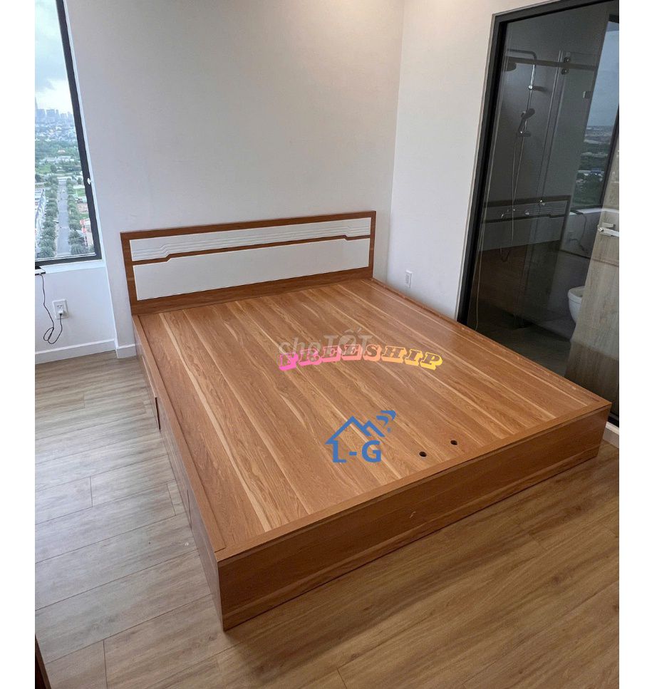 GIƯỜNG GỖ MDF🌳🌳GIƯỜNG GỖ MDF#giuonggo #giuongMDF. Mua bán Giường, chăn ga gối nệm tại Quận 8 Tp Hồ Chí Minh được đăng bởi GIƯỜNG SẮT SƠN LÂM hình 1
