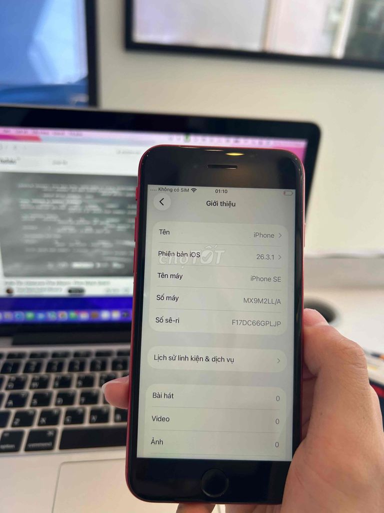 Apple iPhone SE Đỏ Đã sử dụng. Mua bán Điện thoại tại Quận Lê Chân Hải Phòng được đăng bởi Đặng Quang Anh  hình 1