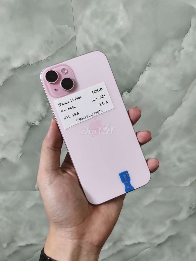 iPhone 15 Plus 128GB Hồng. Mua bán Điện thoại tại Huyện Đông Anh Hà Nội được đăng bởi Đại Húp hình 1