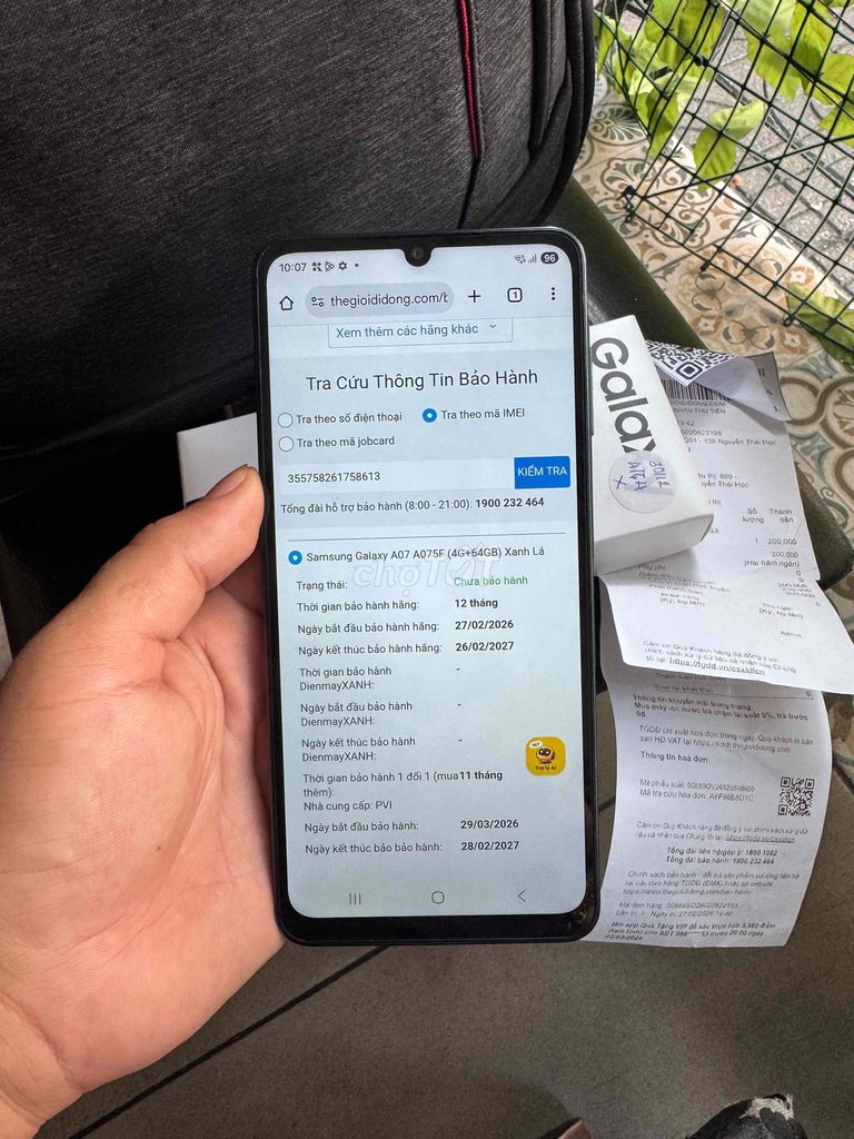 Galaxy A07 64GB bh(2/2027) gl. Mua bán Điện thoại tại Quận Tân Phú Tp Hồ Chí Minh được đăng bởi nguyen son  hình 1