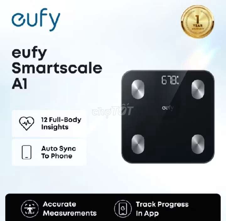Cân sức khỏe Eufy Smartscale A1 Đen. Mua bán Thiết bị đeo thông minh tại Quận Gò Vấp Tp Hồ Chí Minh được đăng bởi Thuận Lê hình 1