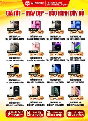 🍎IPHONE XẢ KHO  GIẢM SỐC 4TR - BAO NỢ XẤU 🍎