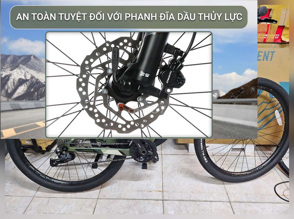 Xe đạp JAVA 650B-Vetta-27S-A ,Sườn cacbon siêu nhẹ. Mua bán Xe đạp tại Quận 1 Tp Hồ Chí Minh được đăng bởi KIM Merchant hình 7