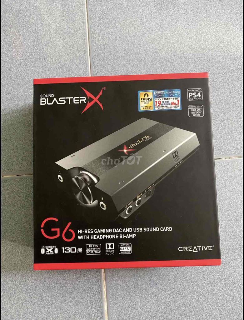 Sound card Creative BlasterX G6 Fullbox like new. Mua bán Tivi, Âm thanh tại Thành phố Thủ Đức Tp Hồ Chí Minh được đăng bởi Phan Quý hình 1