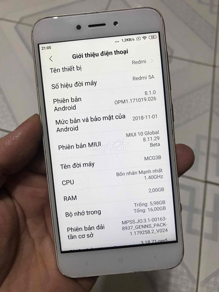 xiaomi redmi 5a. Mua bán Điện thoại tại Quận Gò Vấp Tp Hồ Chí Minh được đăng bởi Sơn hình 3