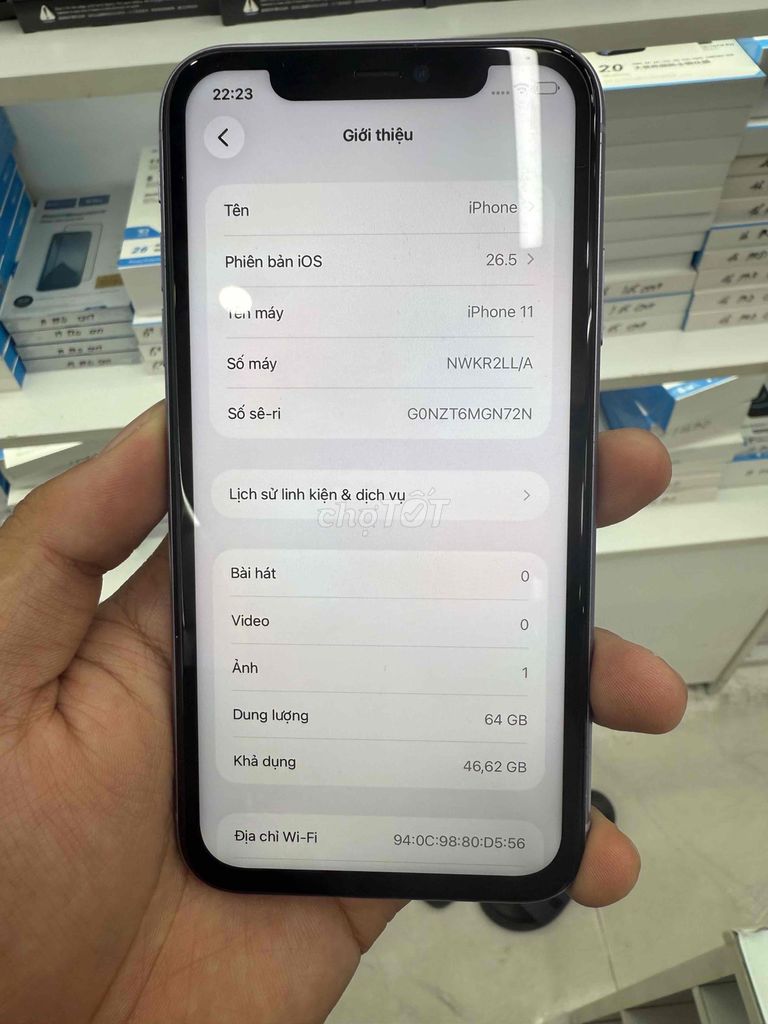 iPhone 11 64GB Tím Lỗi Face ID. Mua bán Điện thoại tại Quận Ngô Quyền Hải Phòng được đăng bởi Mạnh Cường hình 1