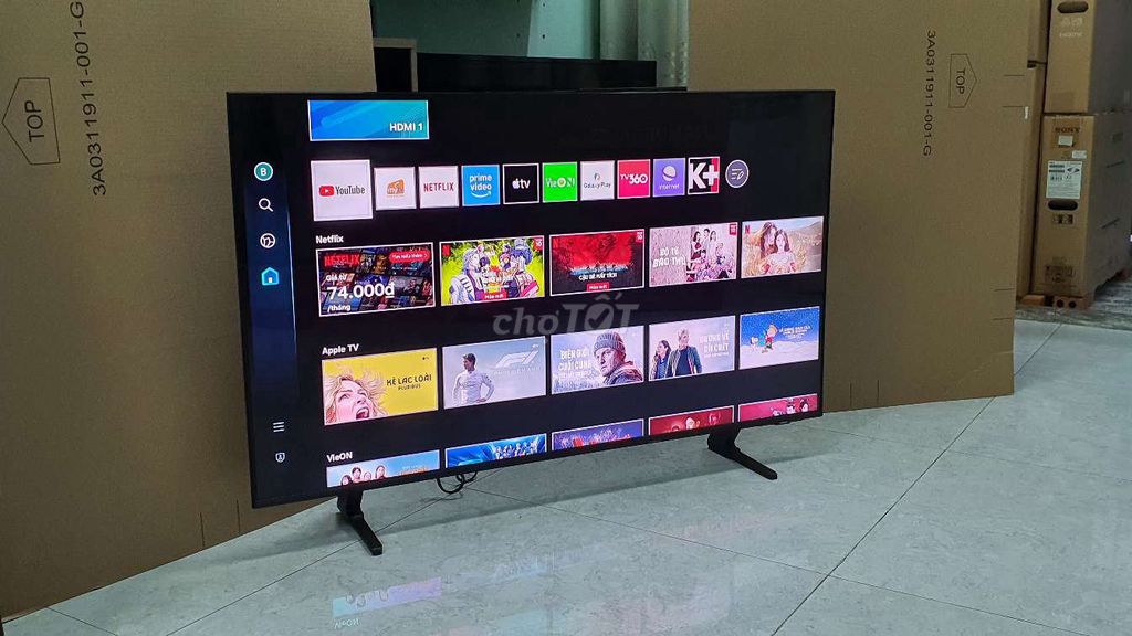 Q.LED.TV.  SAMSUNG 43inch.  Giọng Nói.  MỚI 99%. Mua bán Tivi, Âm thanh tại Quận 8 Tp Hồ Chí Minh được đăng bởi TIẾN •••>>  PHẠM THẾ HIỂN. Q8 hình 1