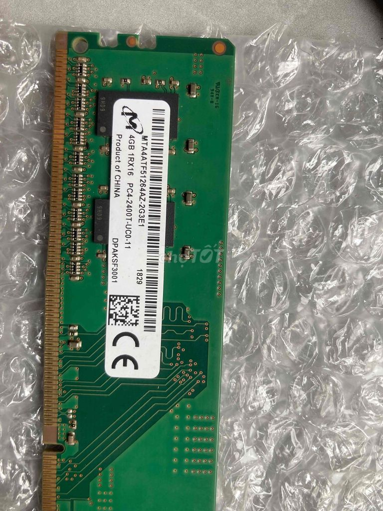 RAM 4GB DDR4 2400MHz Đã dùng. Mua bán Linh kiện (RAM, Card...) tại Huyện Yên Mô Ninh Bình được đăng bởi Trần Đức Phước hình 1