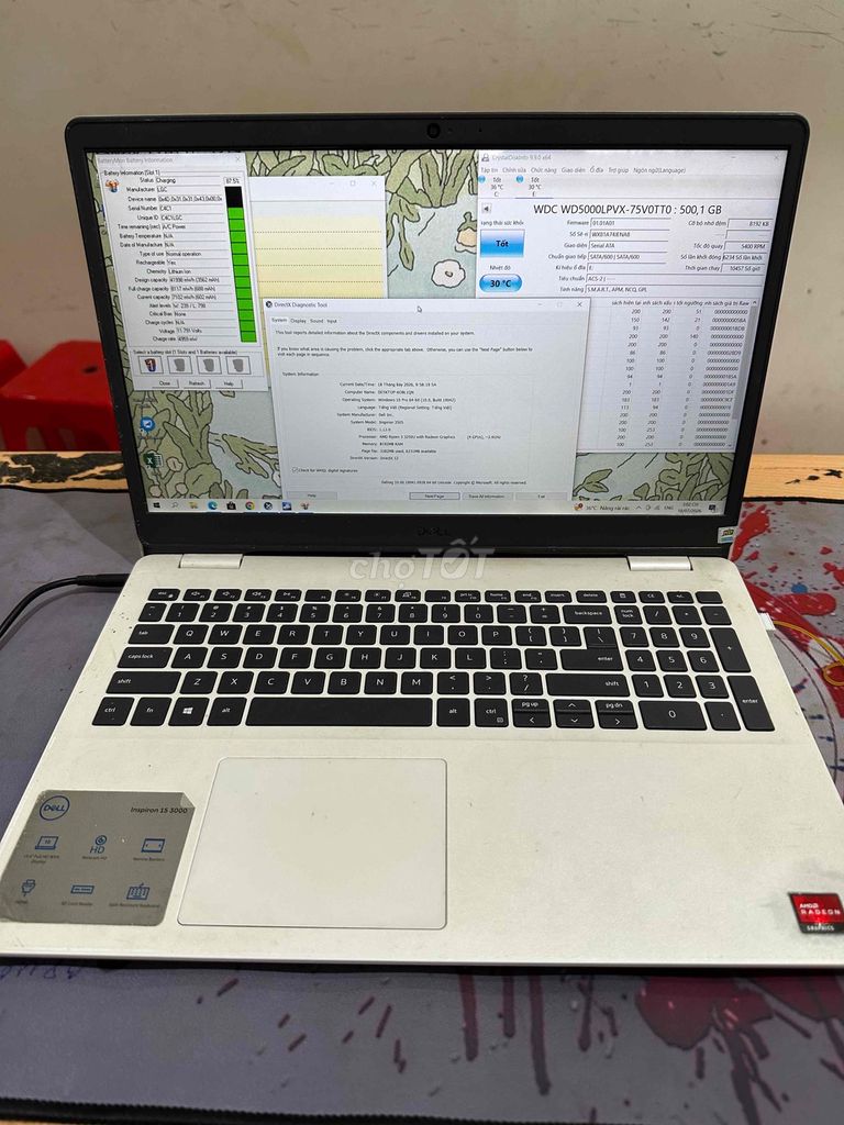 Dell Inspiron 3505 Ryzen 3-3U 8GB/SSD 128GB Trắng. Mua bán Laptop tại Quận Đống Đa Hà Nội được đăng bởi Nam Đường Láng hình 1