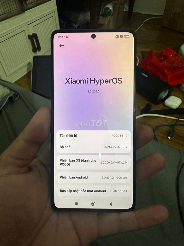 Redmi Note 12 Turbo 8/256GB zin full cn. Mua bán Điện thoại tại Quận Gò Vấp Tp Hồ Chí Minh được đăng bởi Anhh Mười hình 1
