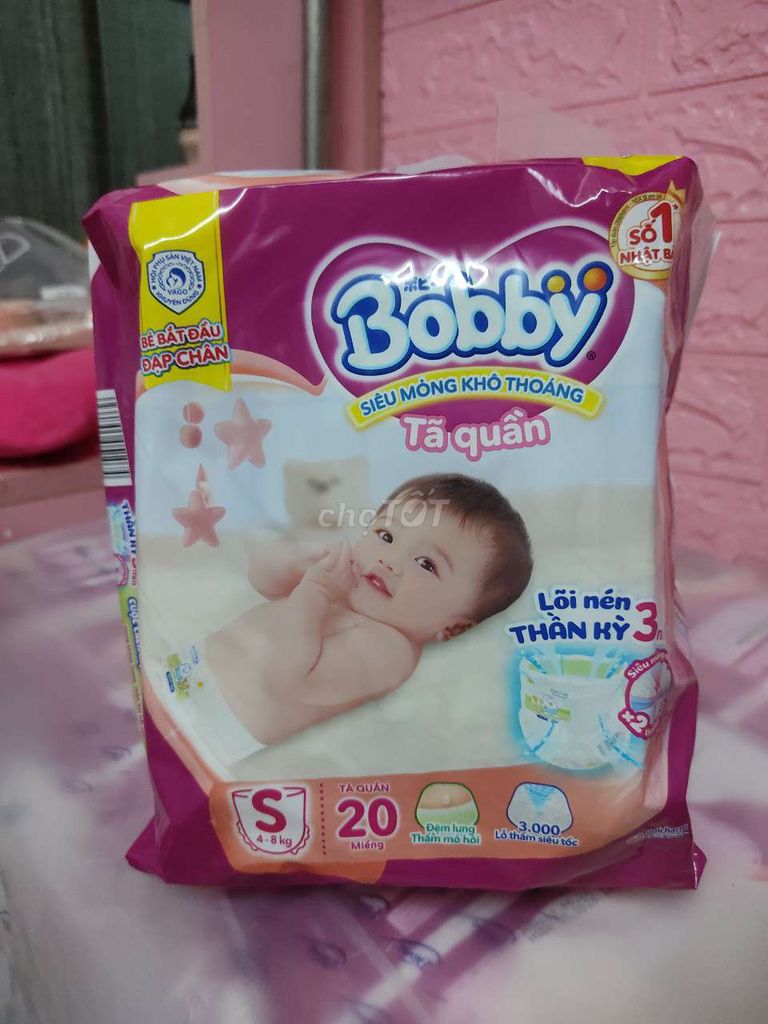 Tã quần Bobby size S, 20 miếng