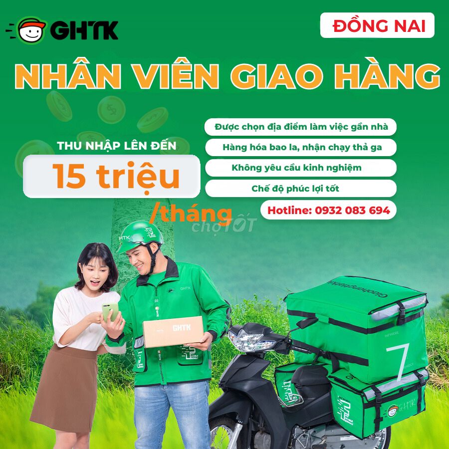 GHTK - Tuyển Dụng Shipper Giao Hàng Tại Đồng Nai