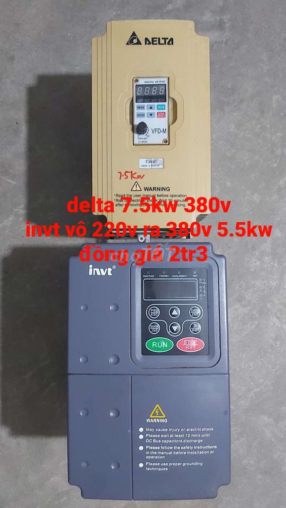 Biến tần Delta VFD-M 7.5kW. Mua bán Đồ chuyên dụng, Giống nuôi trồng tại Huyện Quỳ Hợp Nghệ An được đăng bởi Luc hình 1