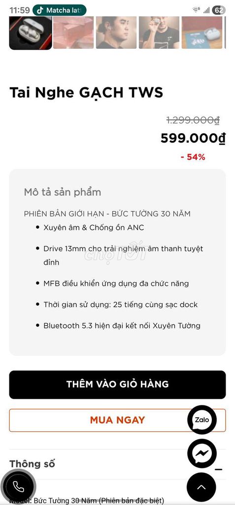 Tai nghe Bức Tường 30 Năm. Mua bán Tivi, Âm thanh tại Thành phố Dĩ An Bình Dương được đăng bởi Lê Hoàng Vũ Trần hình 1