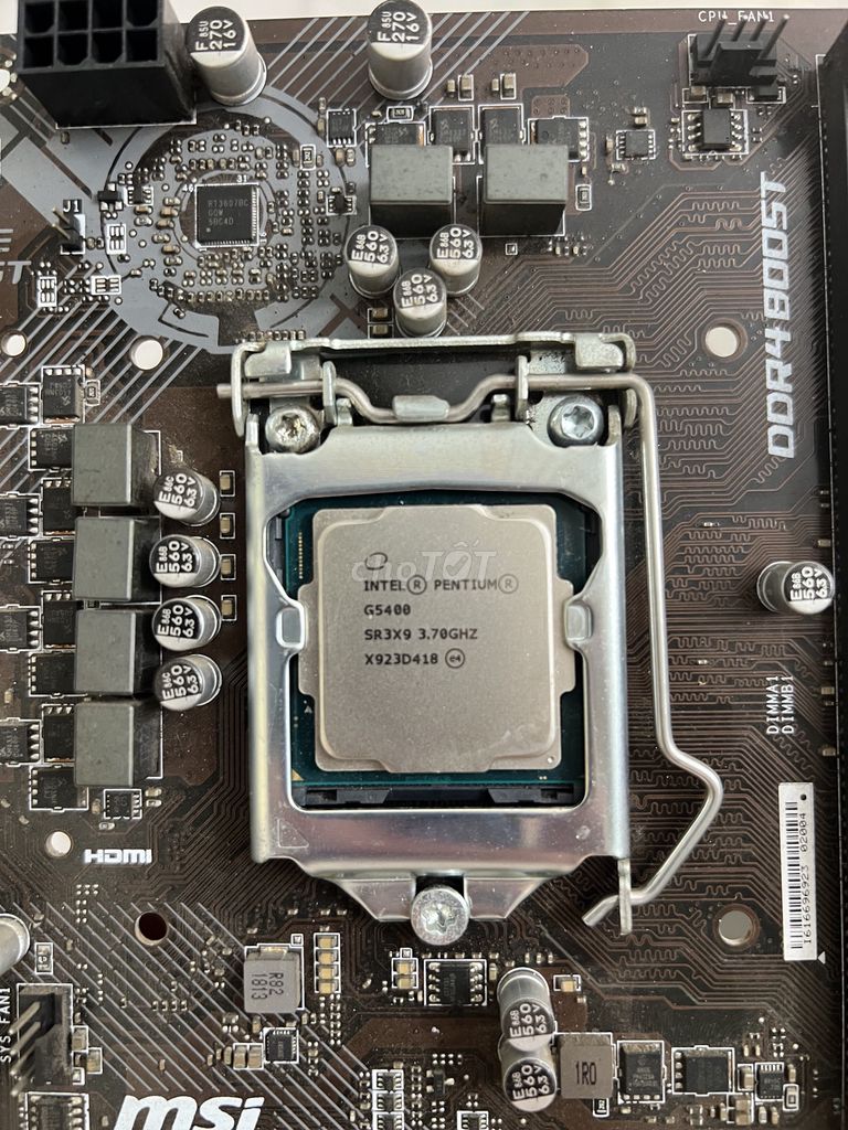 CPU Intel Pentium G5400 (tháo máy). Mua bán Linh kiện (RAM, Card...) tại Quận Tây Hồ Hà Nội được đăng bởi MayTinhGiaReHaNoi hình 1
