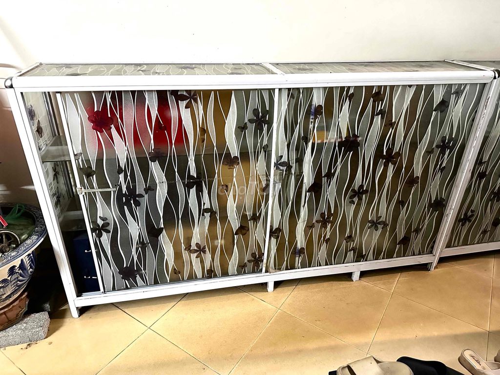 Tủ nhôm kính trắng 175x33x100cm. Mua bán Tủ, kệ gia đình tại Quận Thanh Xuân Hà Nội được đăng bởi Mibu hình 1