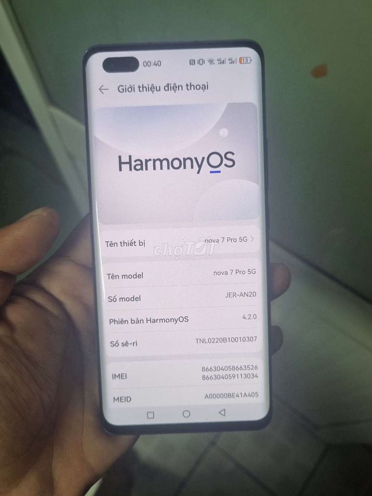 Huawei Nova 7 Pro 5G 8GB/128GB Xanh. Mua bán Điện thoại tại Quận Gò Vấp Tp Hồ Chí Minh được đăng bởi Nguyễn Minh hình 1