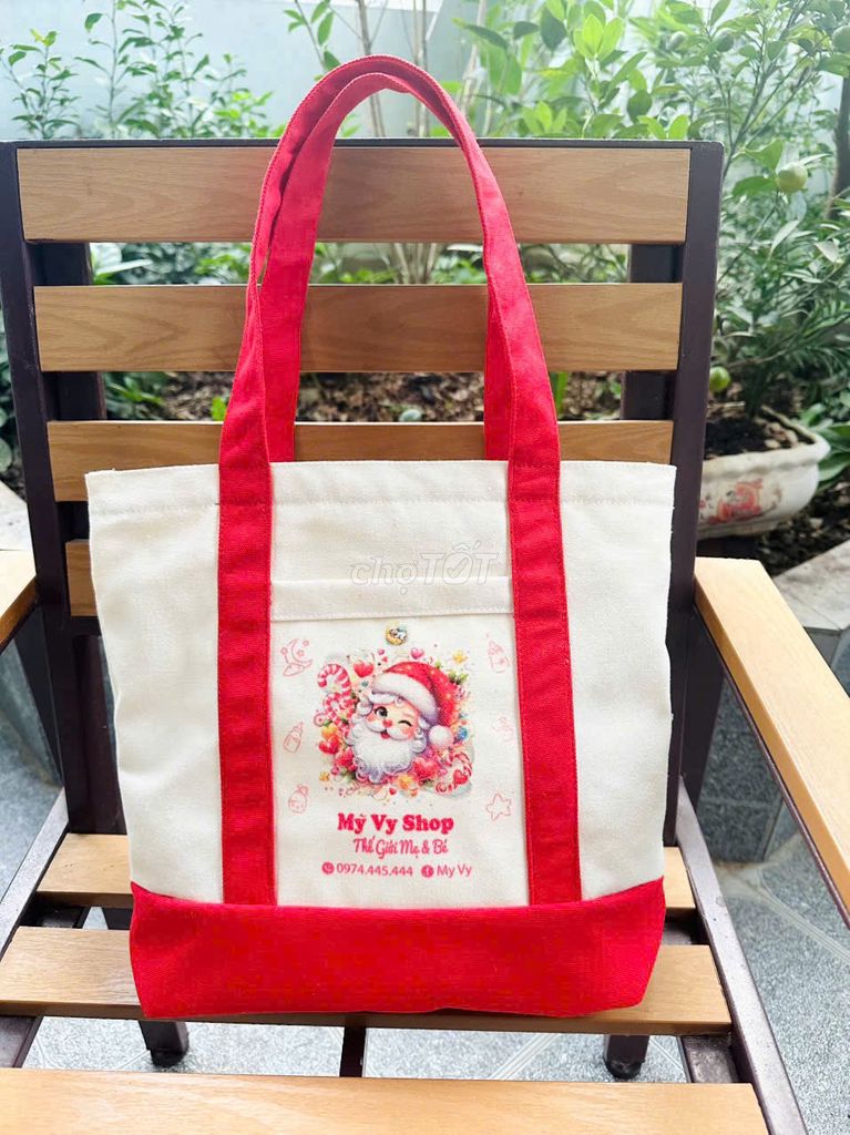 TÚI TOTE CANVAS IN LOGO