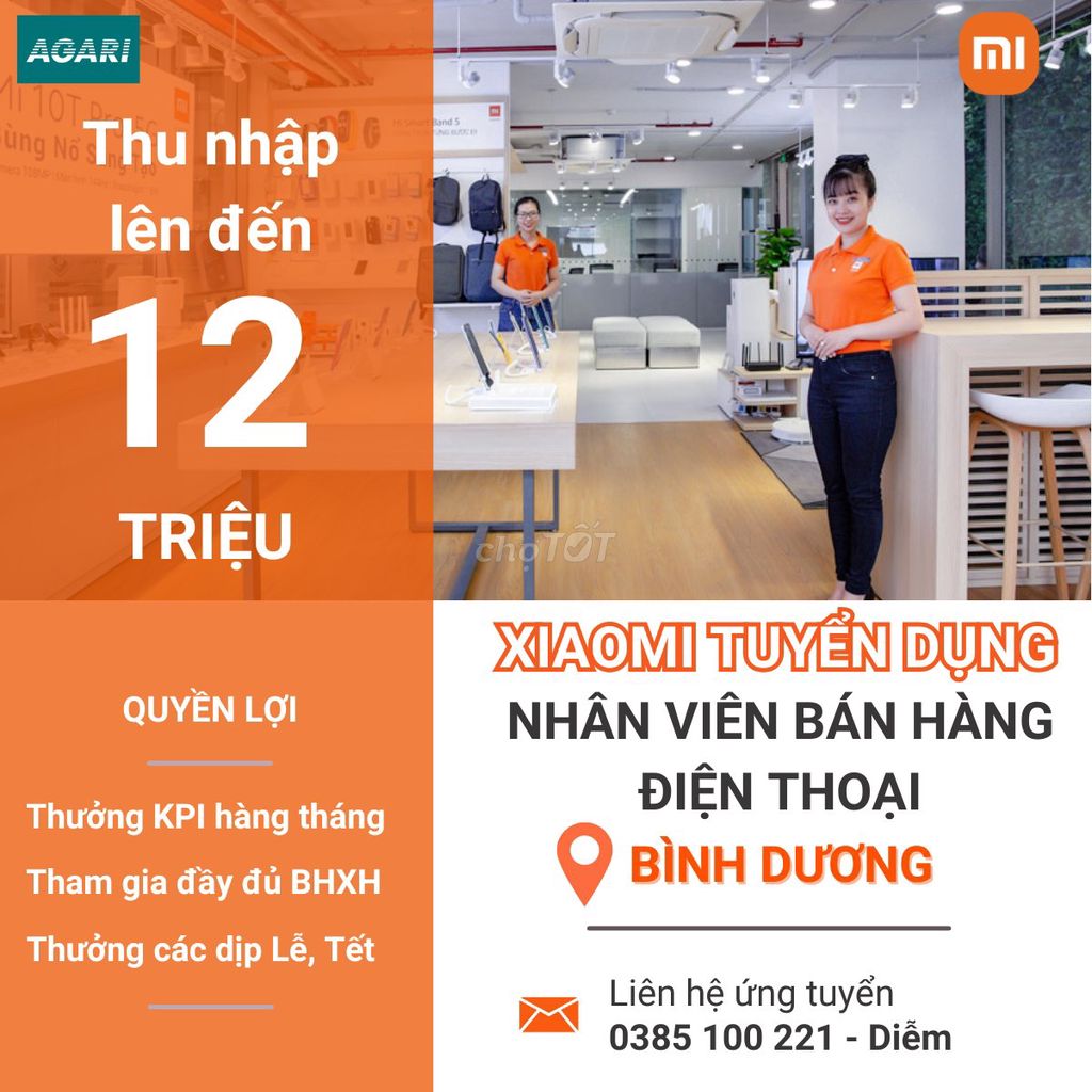 [BÌNH DƯƠNG] NHÂN VIÊN BÁN HÀNG ĐIỆN THOẠI XIAOMI. Việc làm tại Thị xã Tân Uyên Bình Dương được đăng bởi ĐIỆN MÁY XANH  hình 3